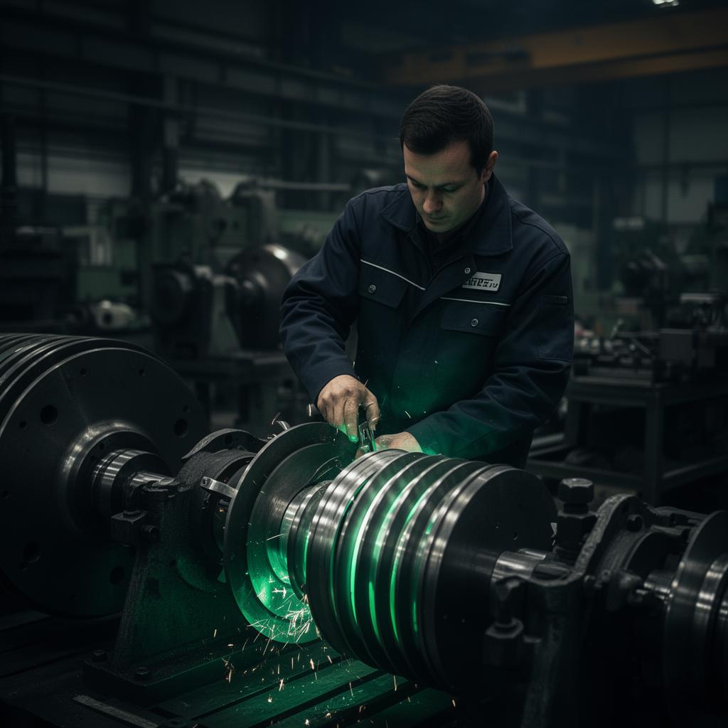 Equipe técnica MB Centrífugas em manutenção industrial
